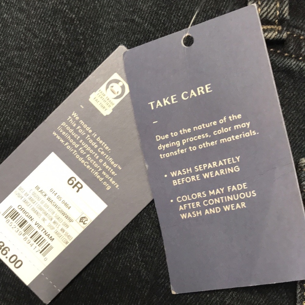 🐠Universal Thread Womans Dark Wash High Rise Wide Leg Relaxed Jeans Size 6 | NWT - Picture 6 of 7
